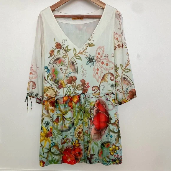 Alice + Olivia | Dresses | Alice Olivia Vintage Bohemian Fairy Dress With Colorful Flowers | Poshmark Alice + Olivia | Dresses | Alice Olivia Vintage Bohemian Fairy Dress With Colorful Flowers | Poshmark